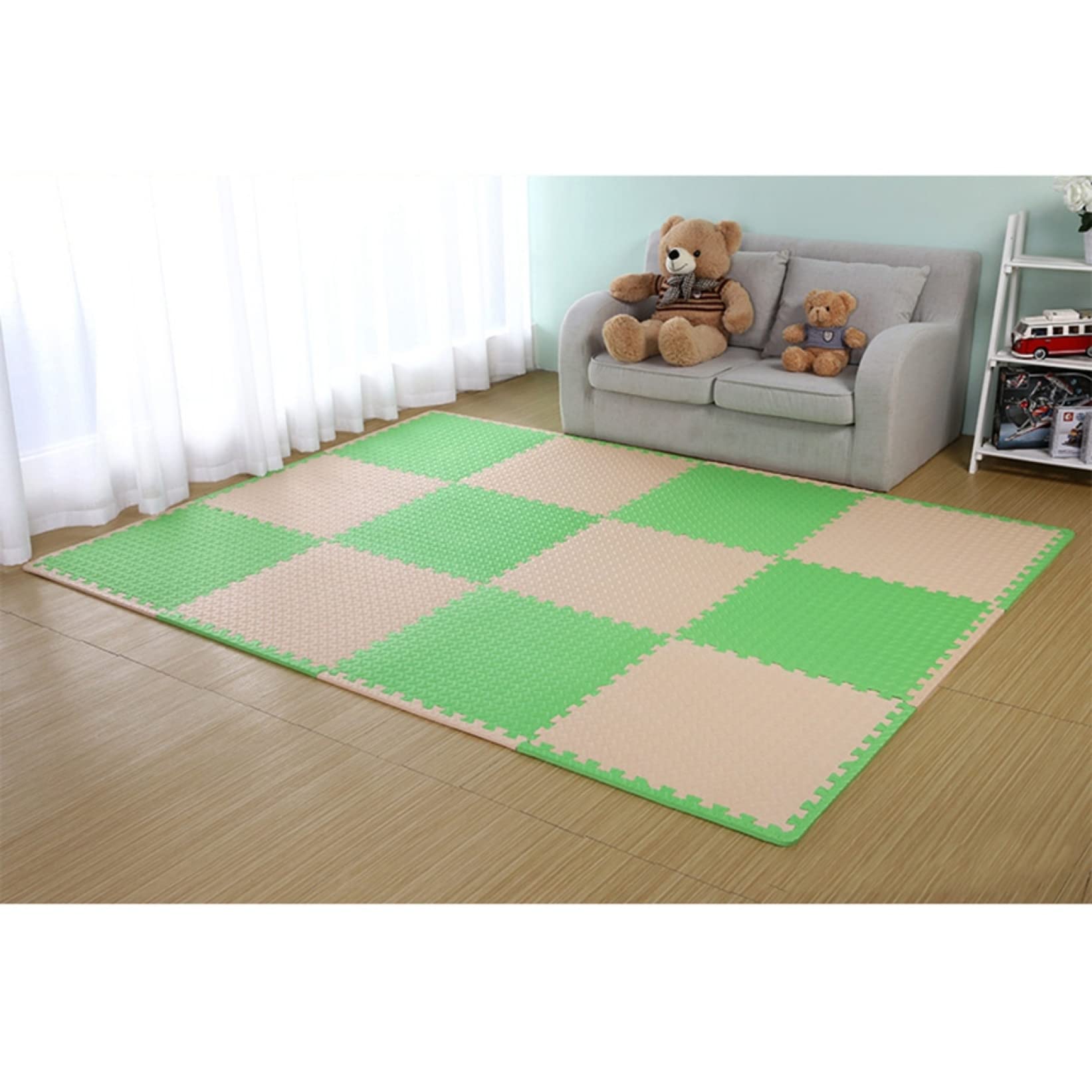 最終お値下げ　フロアマット 厚さ2cm ジョイントマット 60×60cm 16枚 最終お値下げ フロアマット 厚さ2cm ジョイントマット 60×60cm 16枚